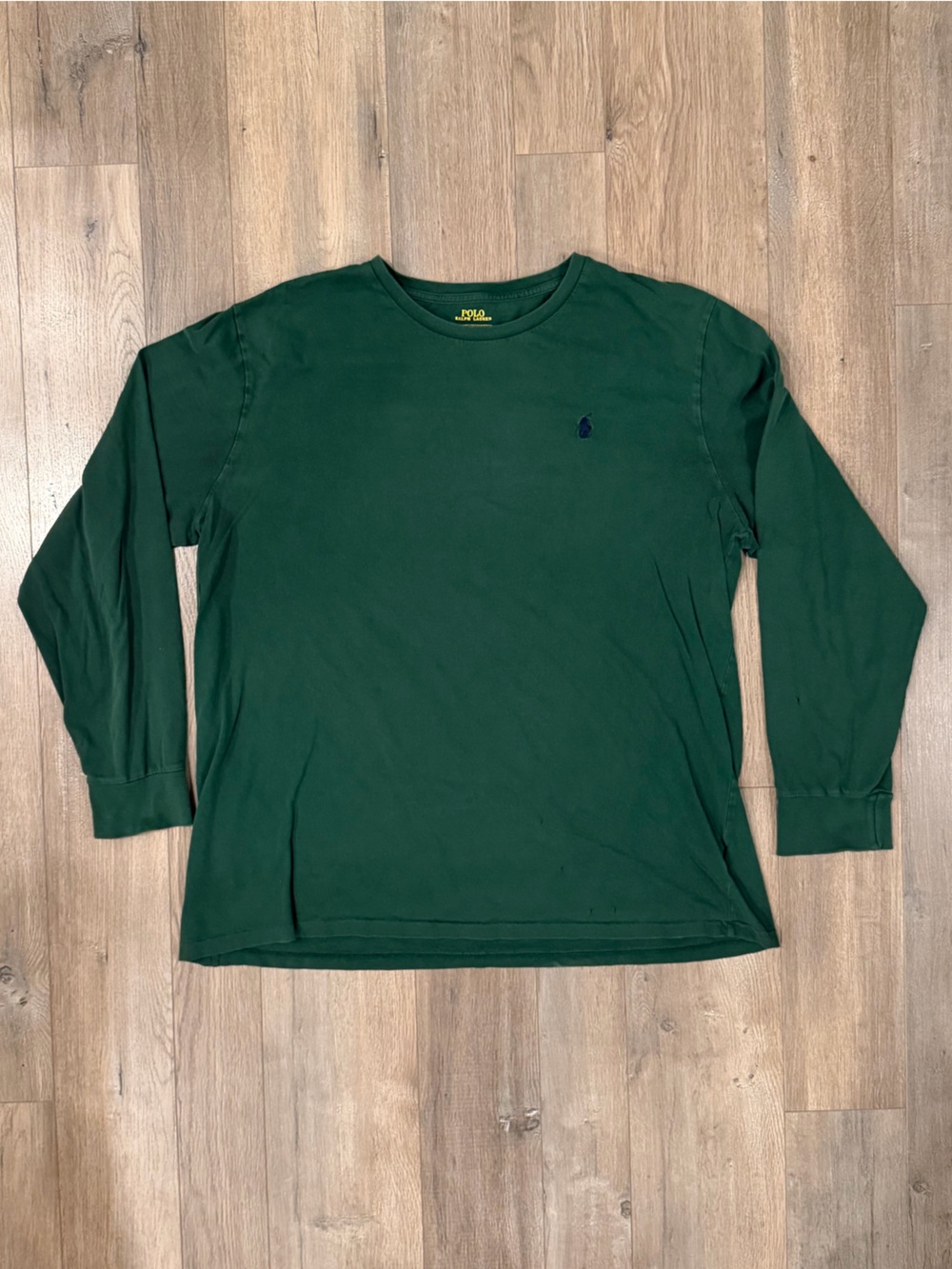 Polo by Ralph Lauren Forest Green Long-Sleeve Crewneck Shirt